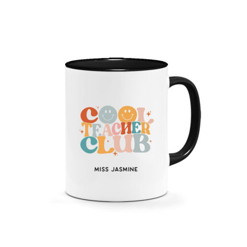[CUSTOM NAME] Printed Mug - Cool Teacher Club Design