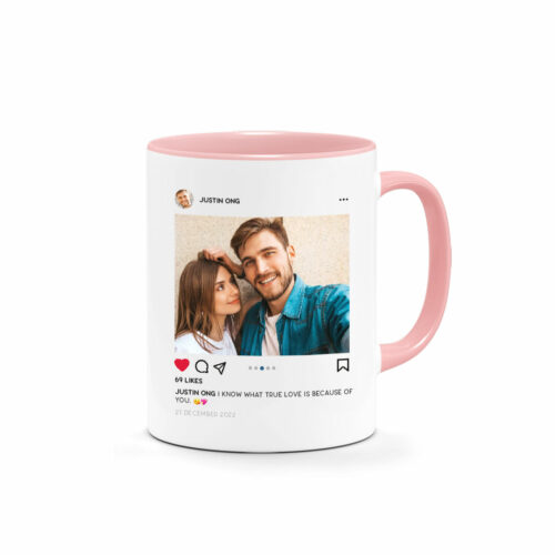 '[Custom Name Custom Subtext] Printed Mug – Instagram Post Photo Mug