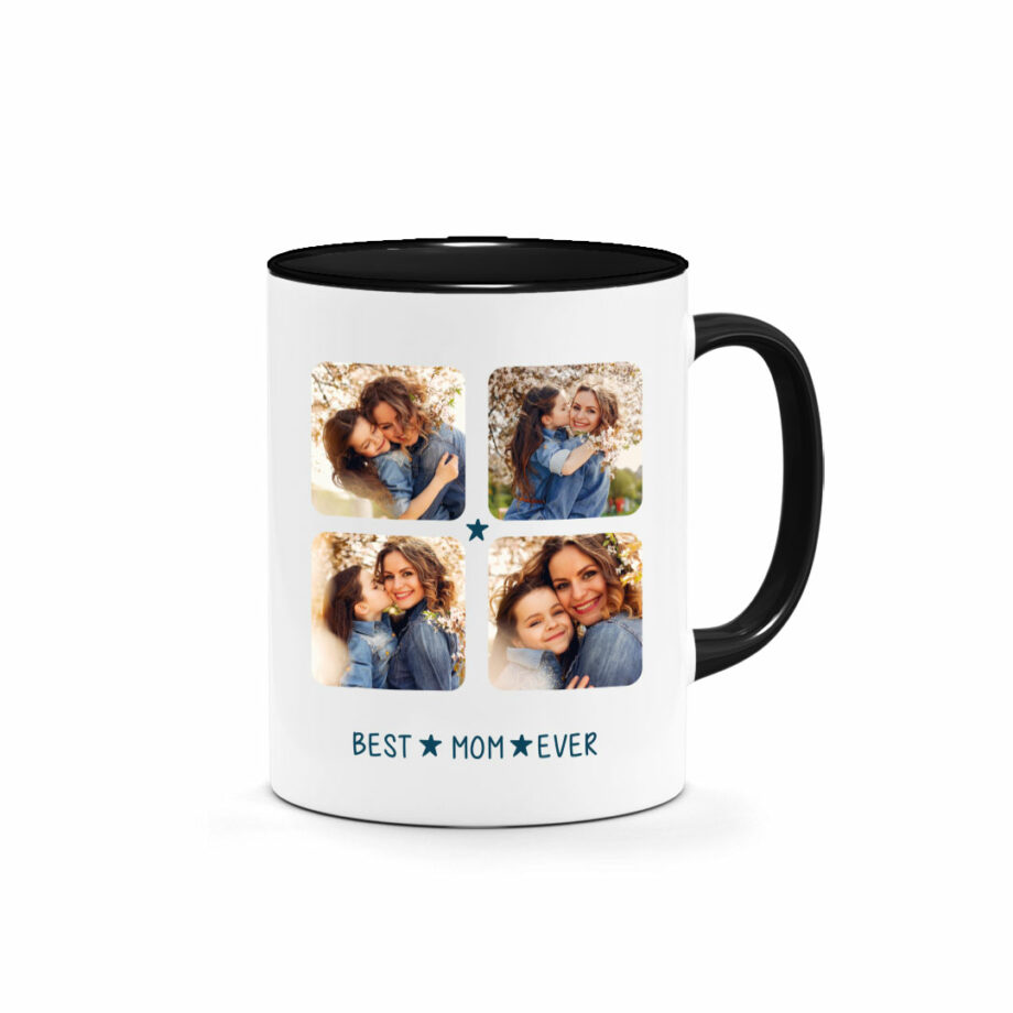 '[Custom Title] Printed Mug – Best Custom Title Ever 4 Frames Photo Mug