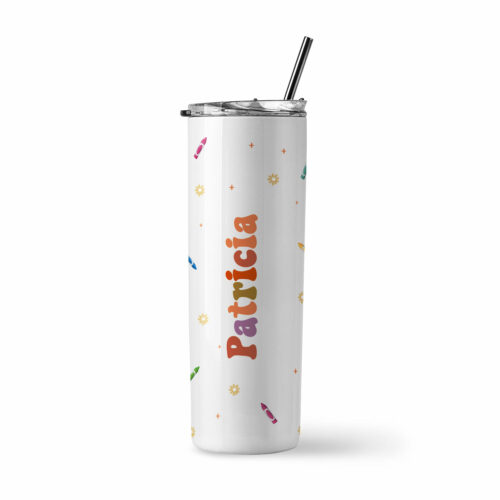 [Custom Name] Insulated Stainless Steel Tumbler - Get Your Cray-on Design