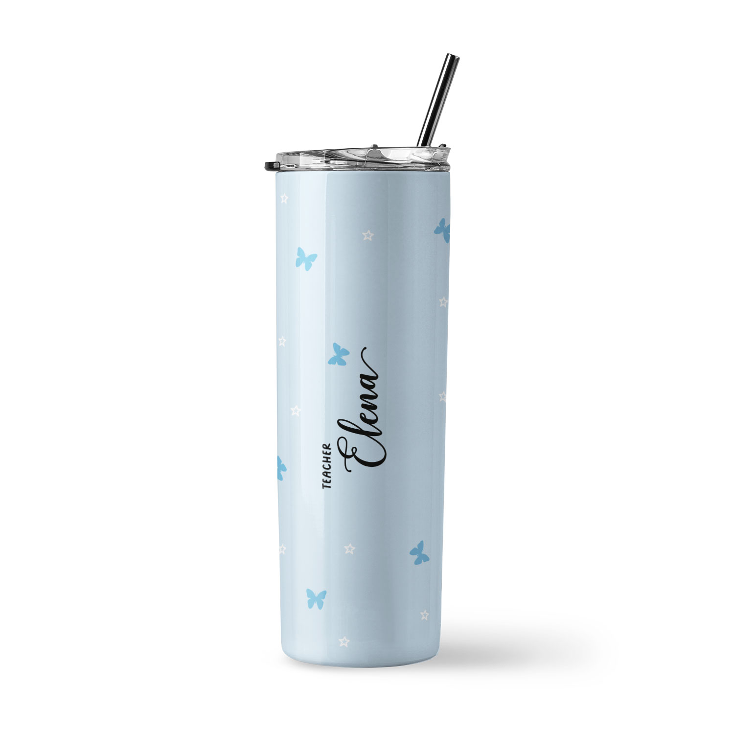 [Custom Name] Insulated Stainless Steel Tumbler - Thank You For Helping Me Grow Design