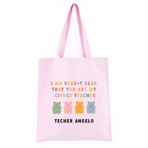 Custom Name I am Bear-y Glad that You Are My Design Tote Bag