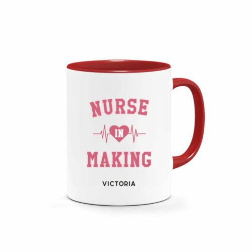 [Custom Name] Nurse Day Printed Mug – NURSE IN MAKING Design