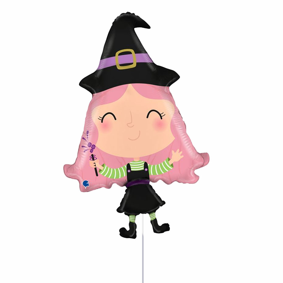 Loveable Witch Foil Balloon