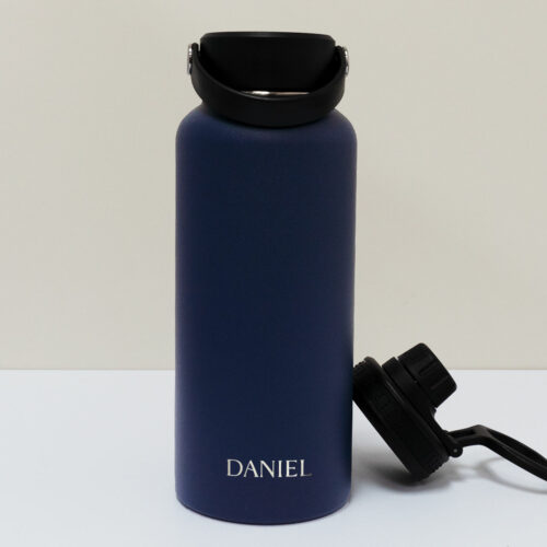 Powder Coat Stainless steel Insulated Bottle 32oz Huge - Midnight Blue