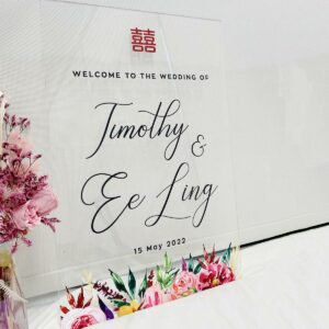 [Personalised] Acrylics Welcome Signage – Design 6