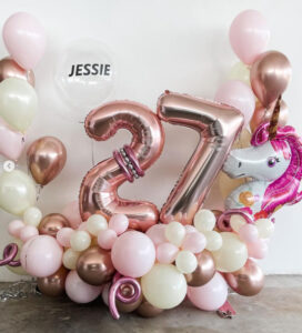 Unicorn Sculpture Balloons – Birthday Number Foil Giant Numbers