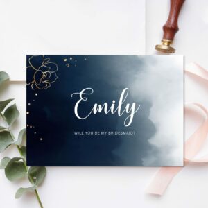Custom Name Bridesmaid Proposal Card – Design 5 
