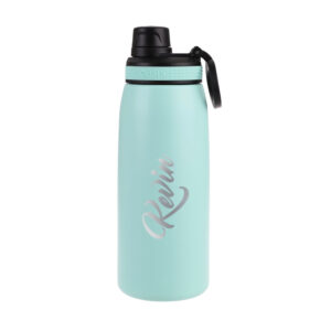 Custom Oasis Engraved Insulated Sports Water Bottle with Screw Cap – Mint