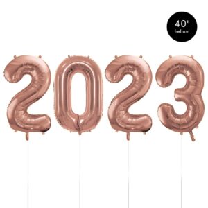 2023 Happy New Year 40 inch Giant Mylar Helium Balloons – ROSE GOLD