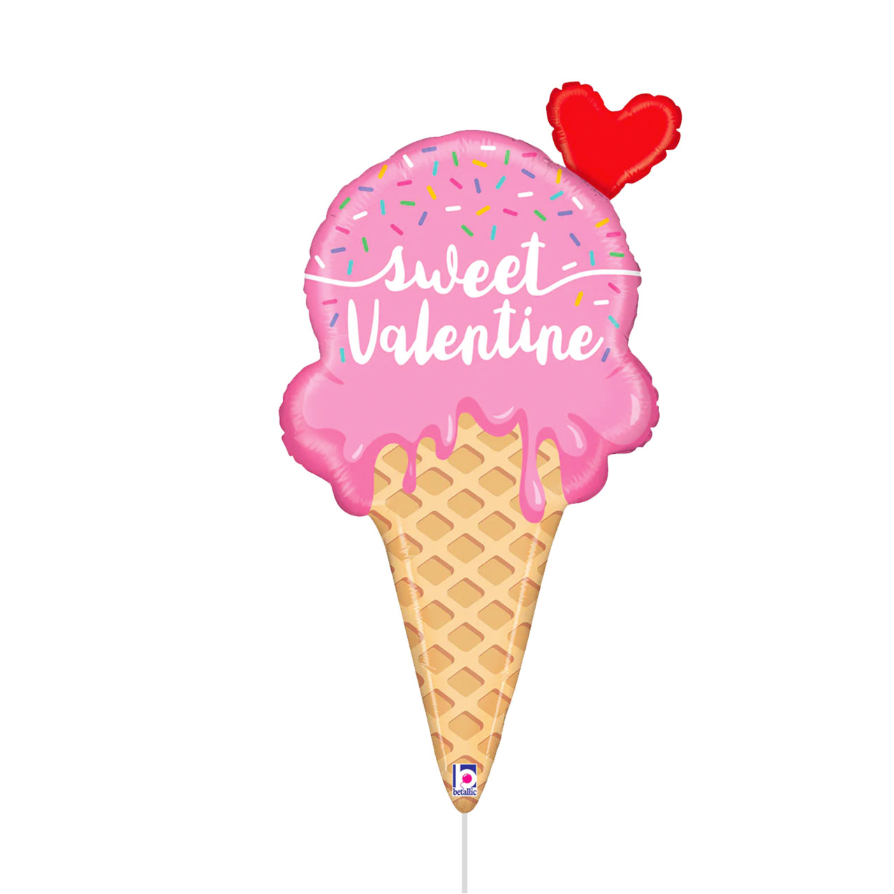 Sweet Valentine Ice Cream 89cm (35") Foil Balloon