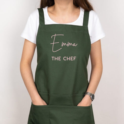 Mother’s Day Personalised Apron Handwritten Font Design Customisation Name