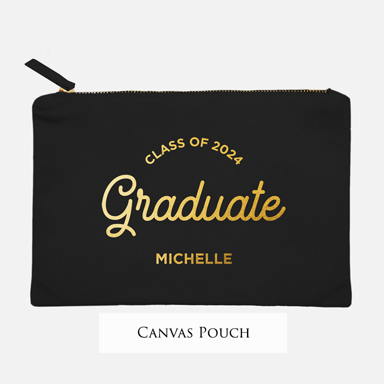 Custom Name Graduation Pouch