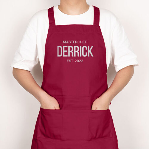 Custom Subtext & Name Aprons Father's Day Personalized Apron Pro Font Design