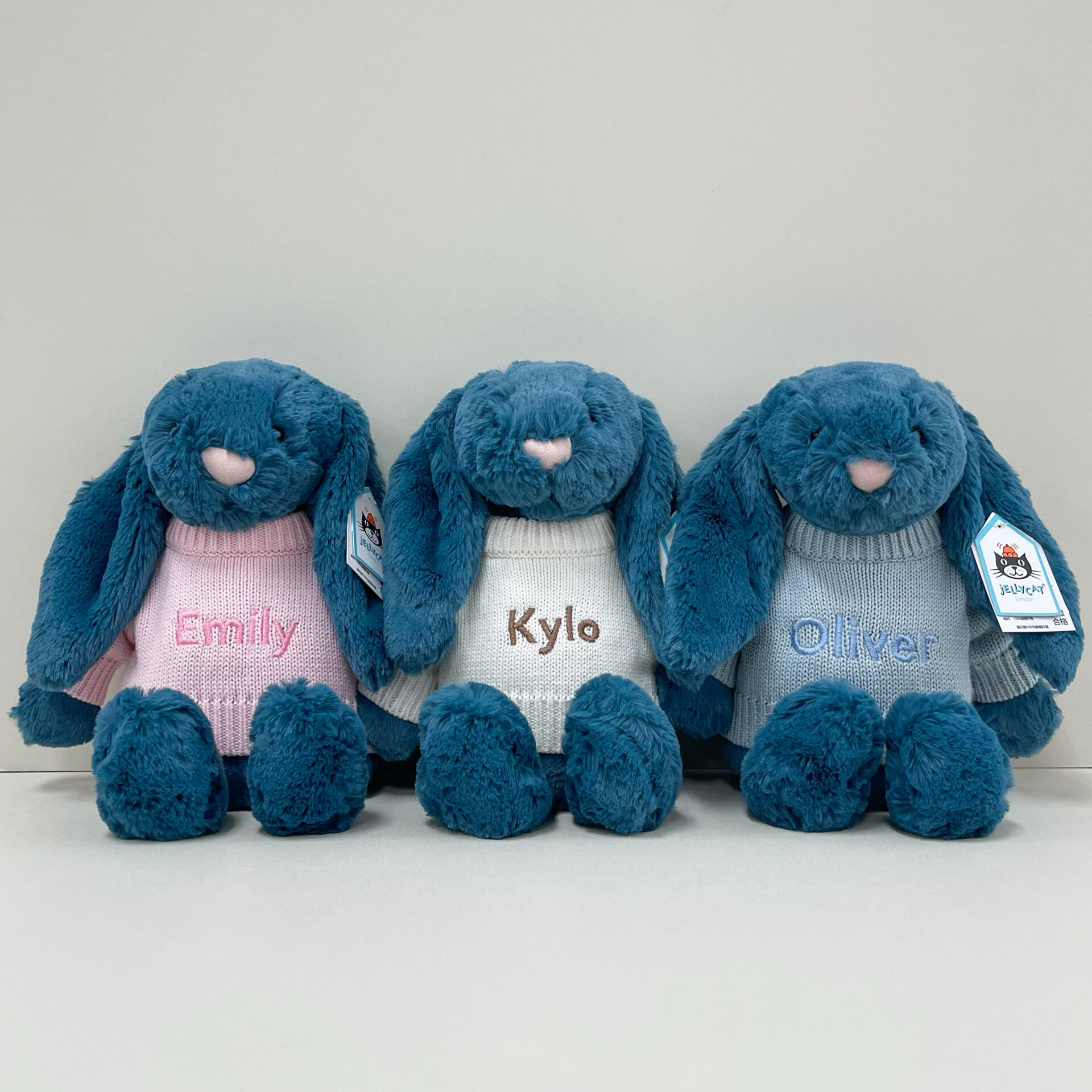 ぬいぐるみ  Bashful Mineral Blue Bunny Bashful Mineral Blue Bunny - Official Jellycat