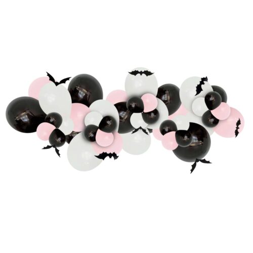 Halloween Organic Balloons Garland - Booling Pink Party