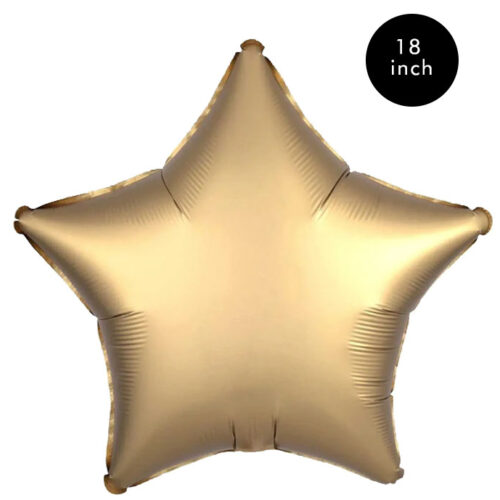 Matt Gold star foil balloon