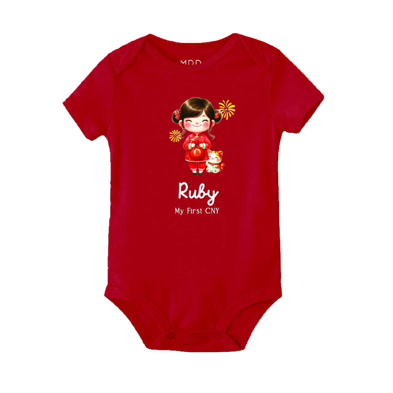 Chinese New Year Baby Onesie/T-Shirt Mahjong Tiles