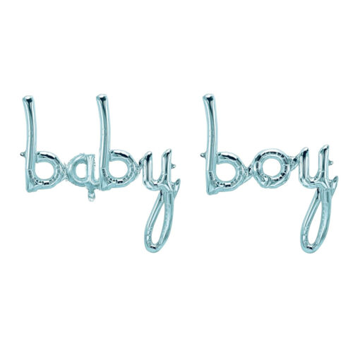 baby boy Script 16" Foil Balloon