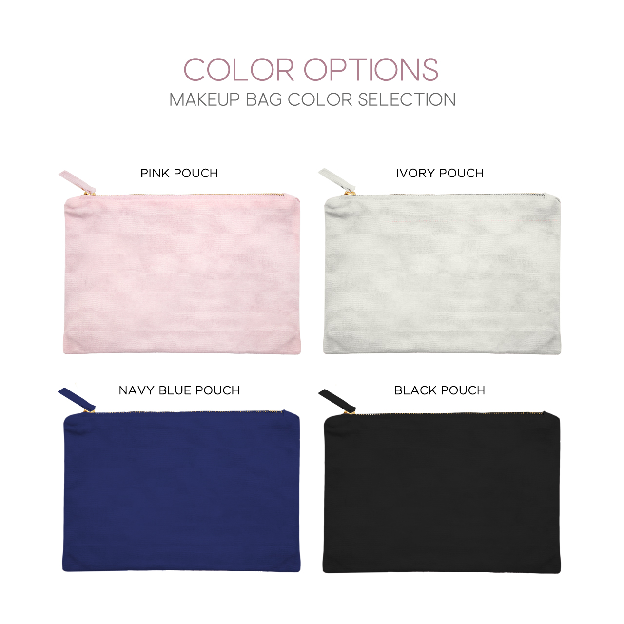 Customised Gift] Personalised Makeup Bag Travel Essential Pouch