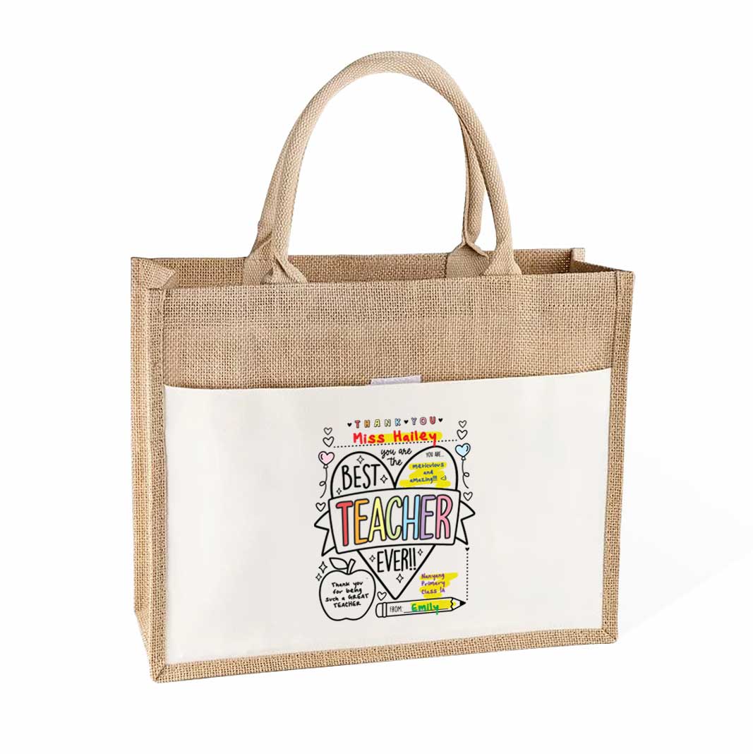 Jute bag customised gift