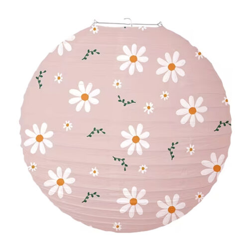 Floral Paper Lanterns - Pink Daisy