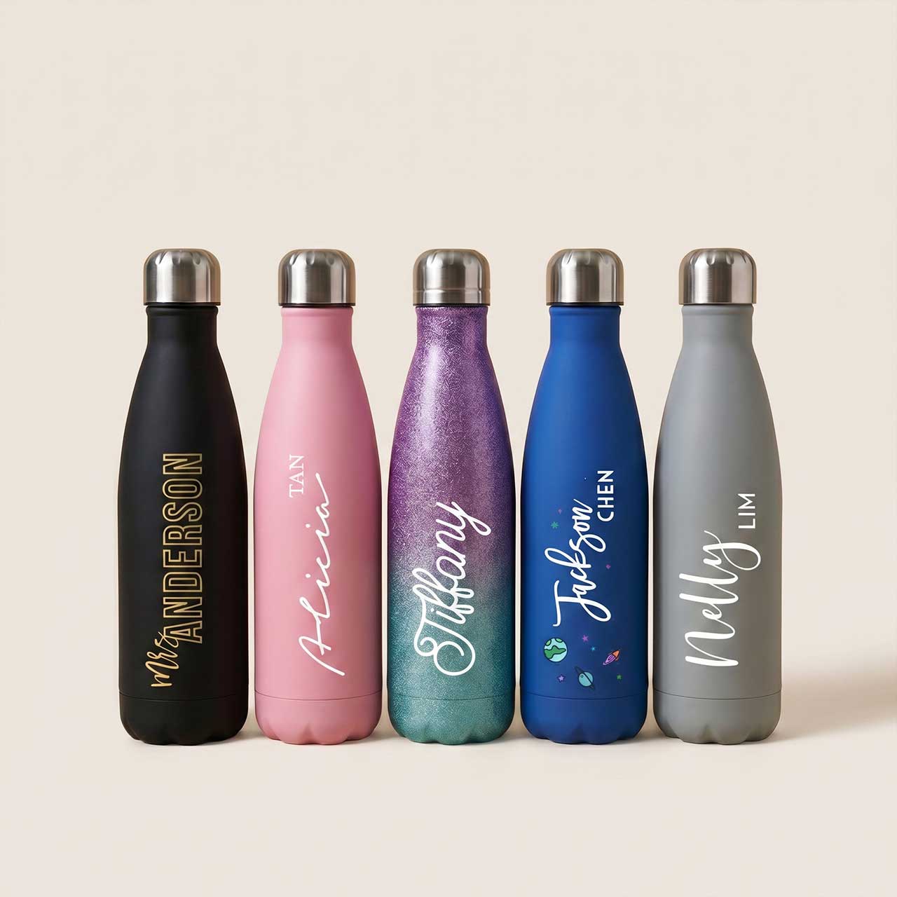cola style custom name bottles