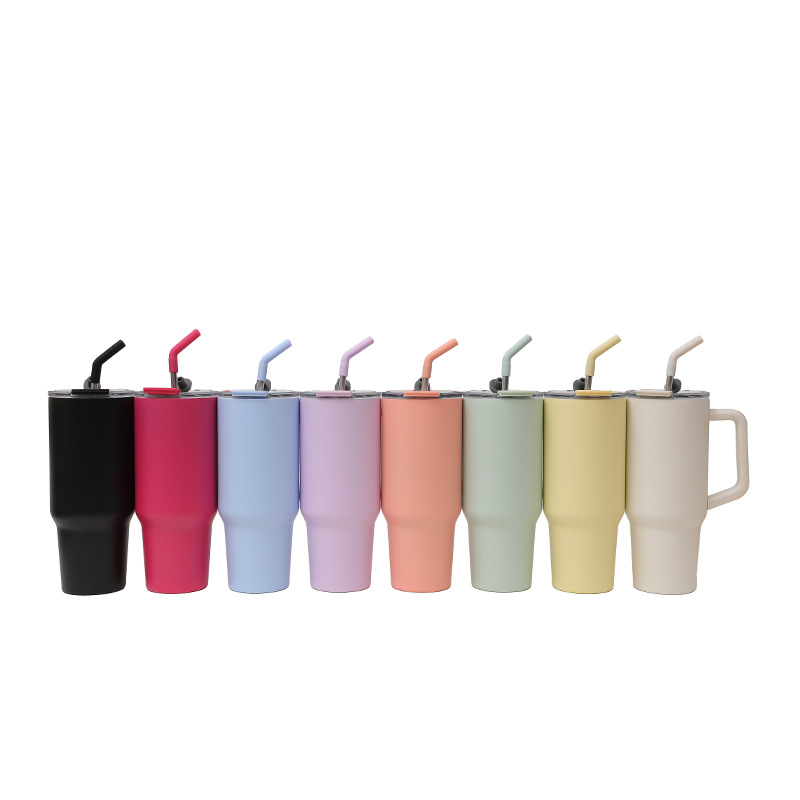 Corporate gifts bottles - Hugo Jar Handle Stainless Steel Insulated Tumbler - 1200ml