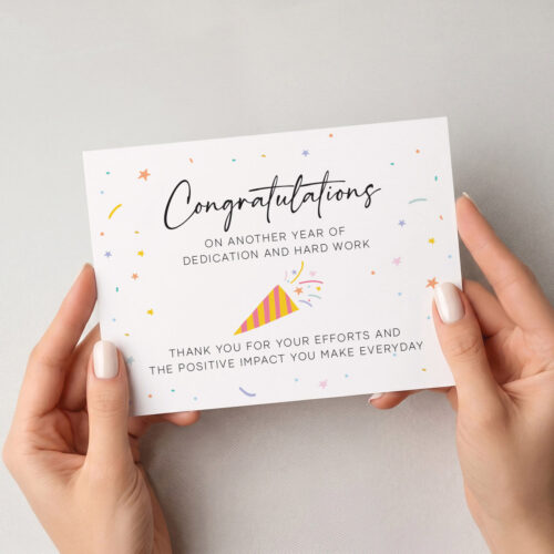 Work anniversary card, Workniversary card, Corporate Appreciation Card, Staff Appreciation Card, Employee Appreciation Card, Employee Business Appreciation Card,