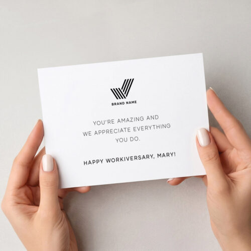 Work anniversary card, Workniversary card, Corporate Appreciation Card, Staff Appreciation Card, Employee Appreciation Card, Employee Business Appreciation Card, Thank you card