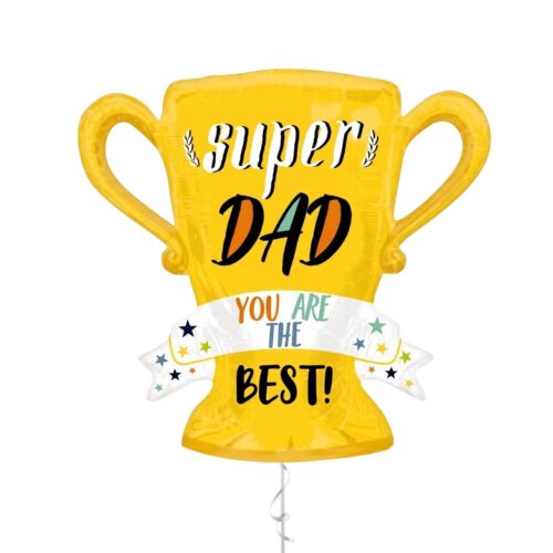 Super Dad, You’re the Best Trophy - Foil Balloon
