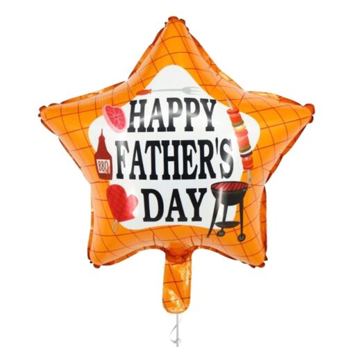 Happy father’s day BBQ - Star Foil Balloon