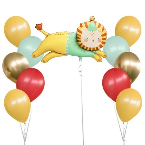 Lion Helium Balloons Bouquet (11 pcs set)