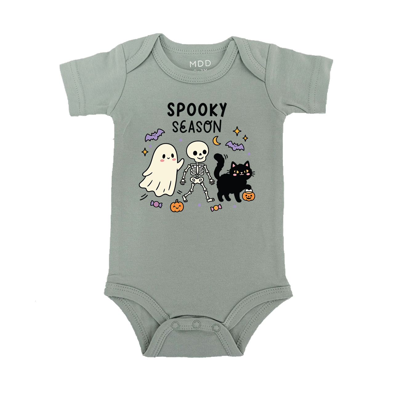 Personalised Kids Halloween T-Shirt & Baby Romper – Spooky Season Design