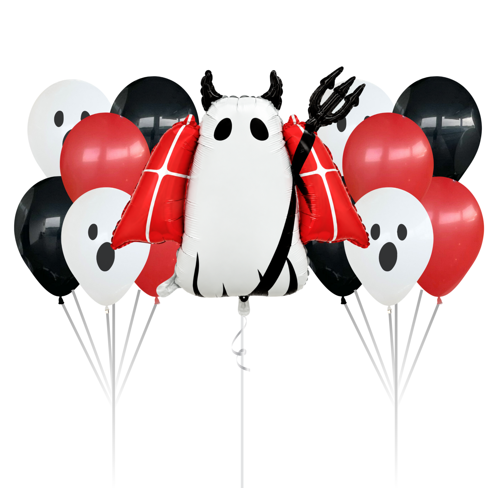 Ghost Devil Balloons Bouquet (13-piece)