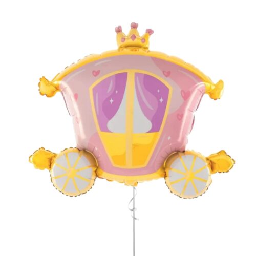 Pink Carriage Foil Balloon 29"