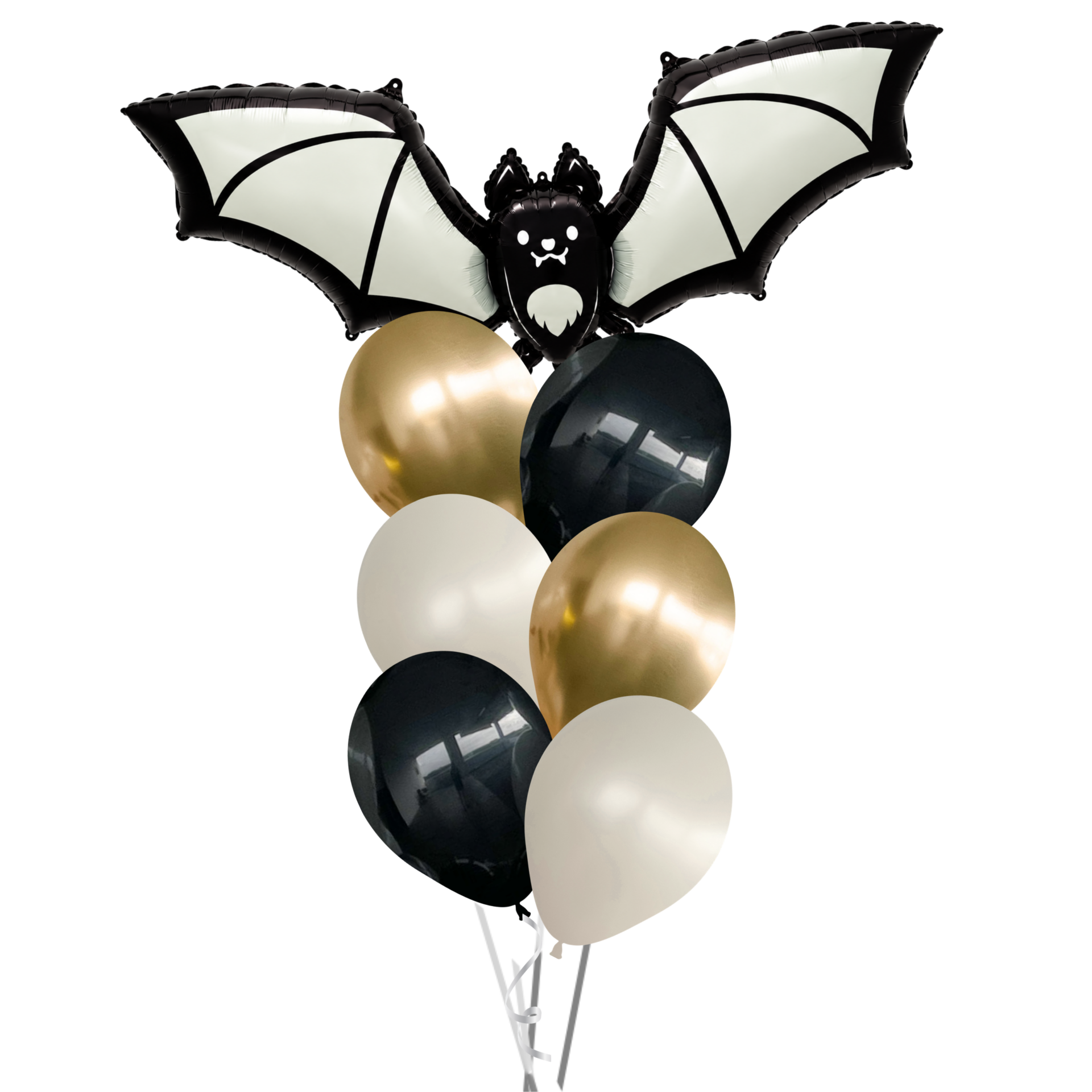 Bat Halloween Balloons Bouquet (7-piece)