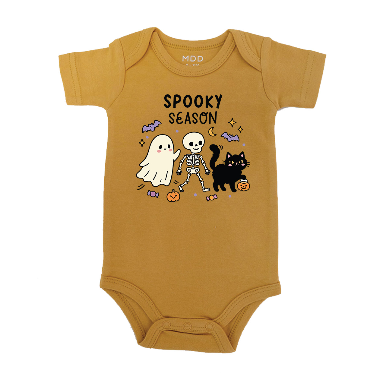 Personalised Kids Halloween T-Shirt & Baby Romper – Spooky Season Design